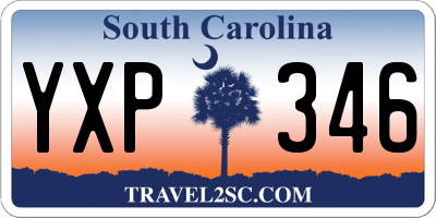 SC license plate YXP346