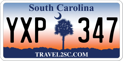 SC license plate YXP347
