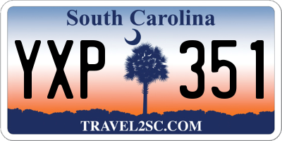 SC license plate YXP351