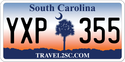 SC license plate YXP355