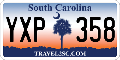 SC license plate YXP358