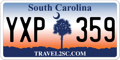 SC license plate YXP359