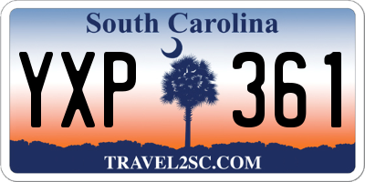 SC license plate YXP361