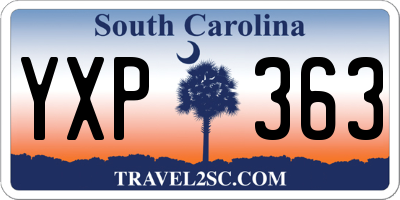SC license plate YXP363