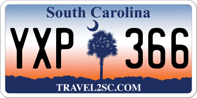 SC license plate YXP366