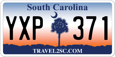 SC license plate YXP371