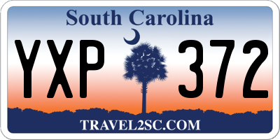SC license plate YXP372