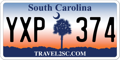SC license plate YXP374