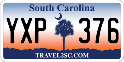 SC license plate YXP376