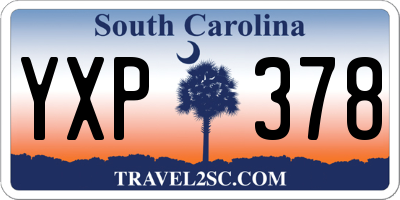 SC license plate YXP378