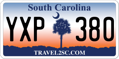 SC license plate YXP380
