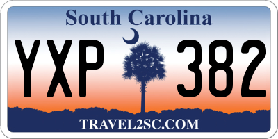 SC license plate YXP382