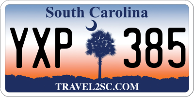 SC license plate YXP385