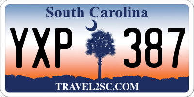 SC license plate YXP387