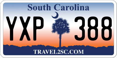 SC license plate YXP388