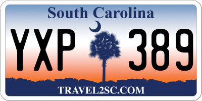 SC license plate YXP389