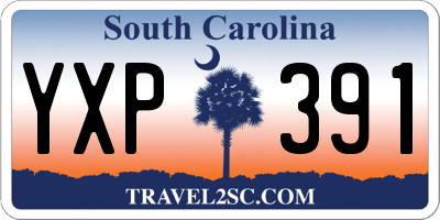 SC license plate YXP391