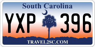 SC license plate YXP396