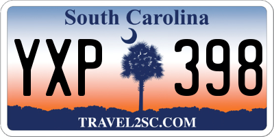 SC license plate YXP398