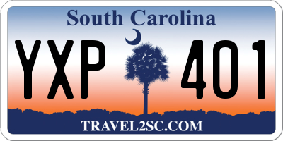 SC license plate YXP401