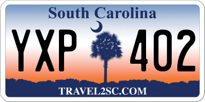 SC license plate YXP402