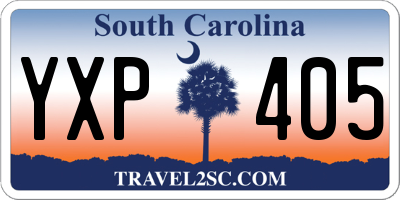 SC license plate YXP405