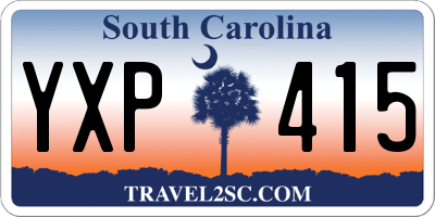 SC license plate YXP415