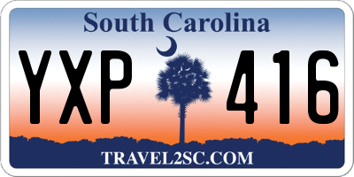 SC license plate YXP416