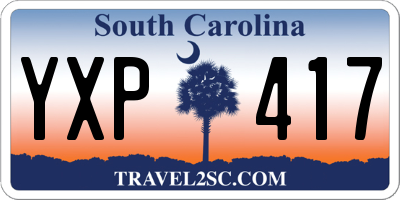 SC license plate YXP417