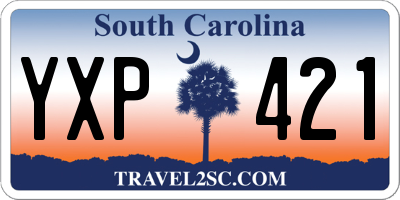 SC license plate YXP421