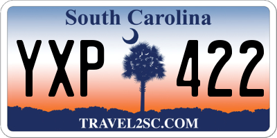 SC license plate YXP422