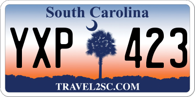 SC license plate YXP423