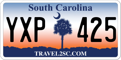 SC license plate YXP425
