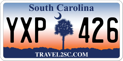 SC license plate YXP426