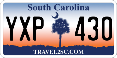 SC license plate YXP430