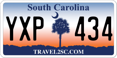 SC license plate YXP434