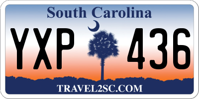 SC license plate YXP436