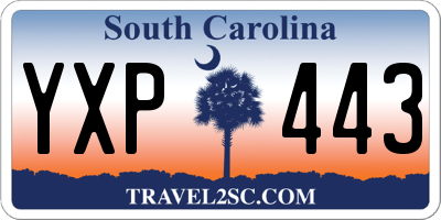 SC license plate YXP443