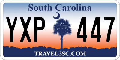 SC license plate YXP447