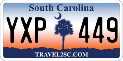 SC license plate YXP449