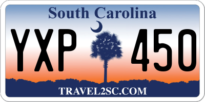 SC license plate YXP450