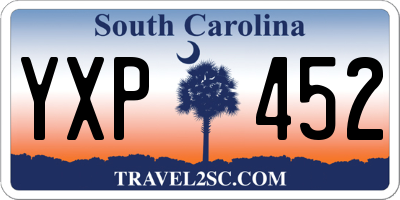 SC license plate YXP452