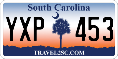 SC license plate YXP453