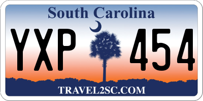 SC license plate YXP454