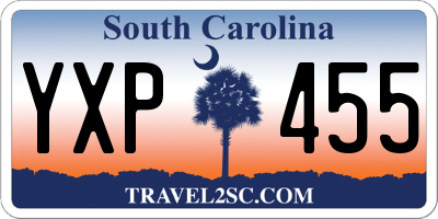 SC license plate YXP455