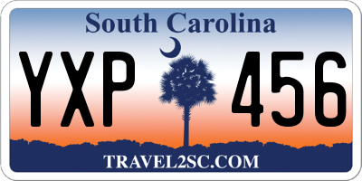SC license plate YXP456