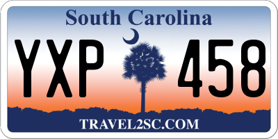 SC license plate YXP458