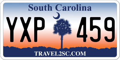 SC license plate YXP459