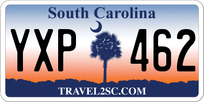 SC license plate YXP462