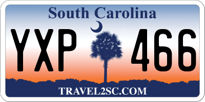 SC license plate YXP466
